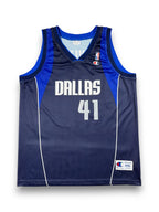 Dirk Nowitzki #41 - Dallas Mavericks Away 2002-2010 - Champion (XXL) - Maillot NBA