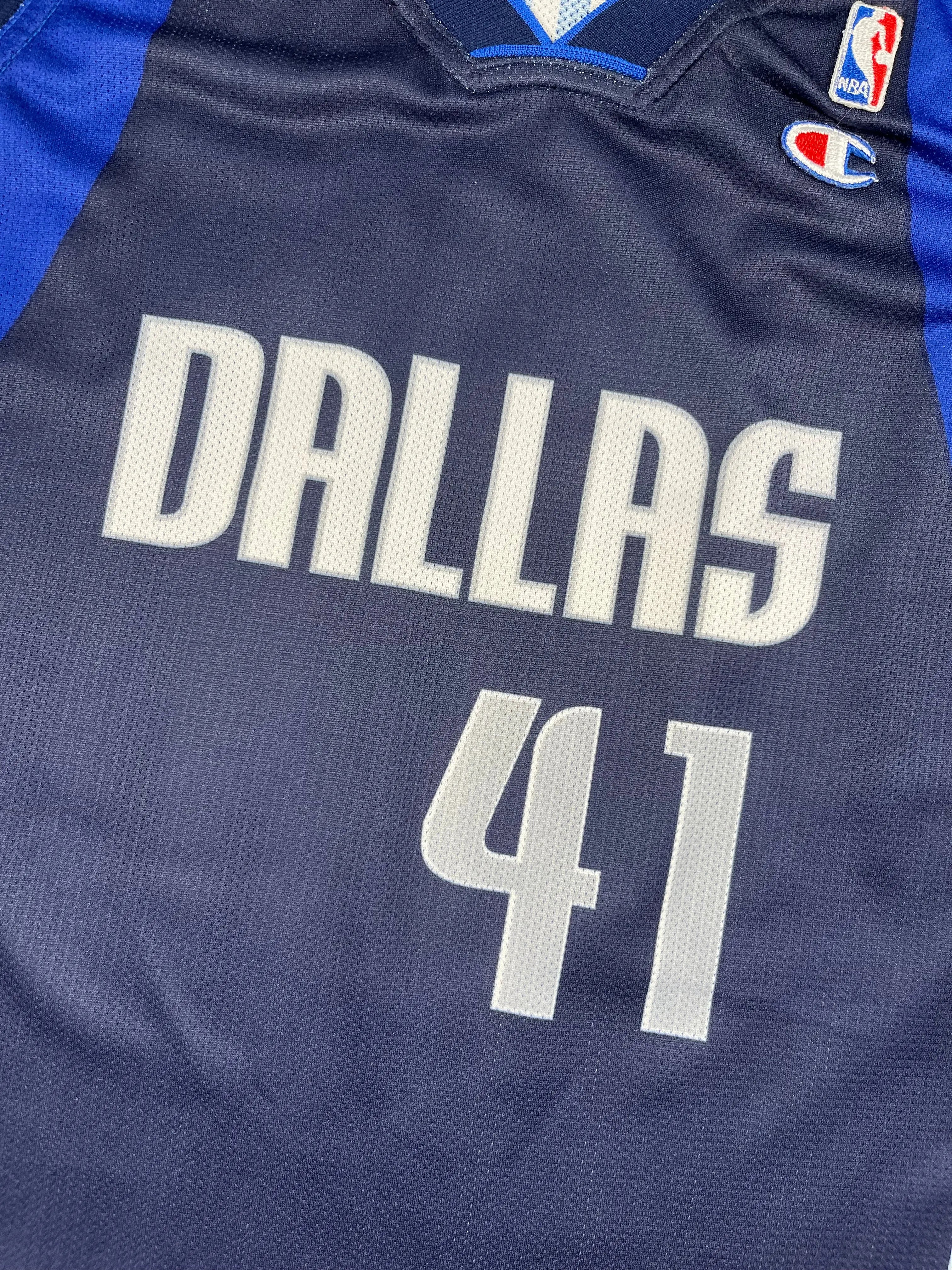 Dirk Nowitzki #41 - Dallas Mavericks Away 2002-2010 - Champion (XXL) - Maillot NBA