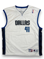 Dirk Nowitzki #41 - Dallas Mavericks Home 2002-2010 - Champion (XXL) - Maillot NBA