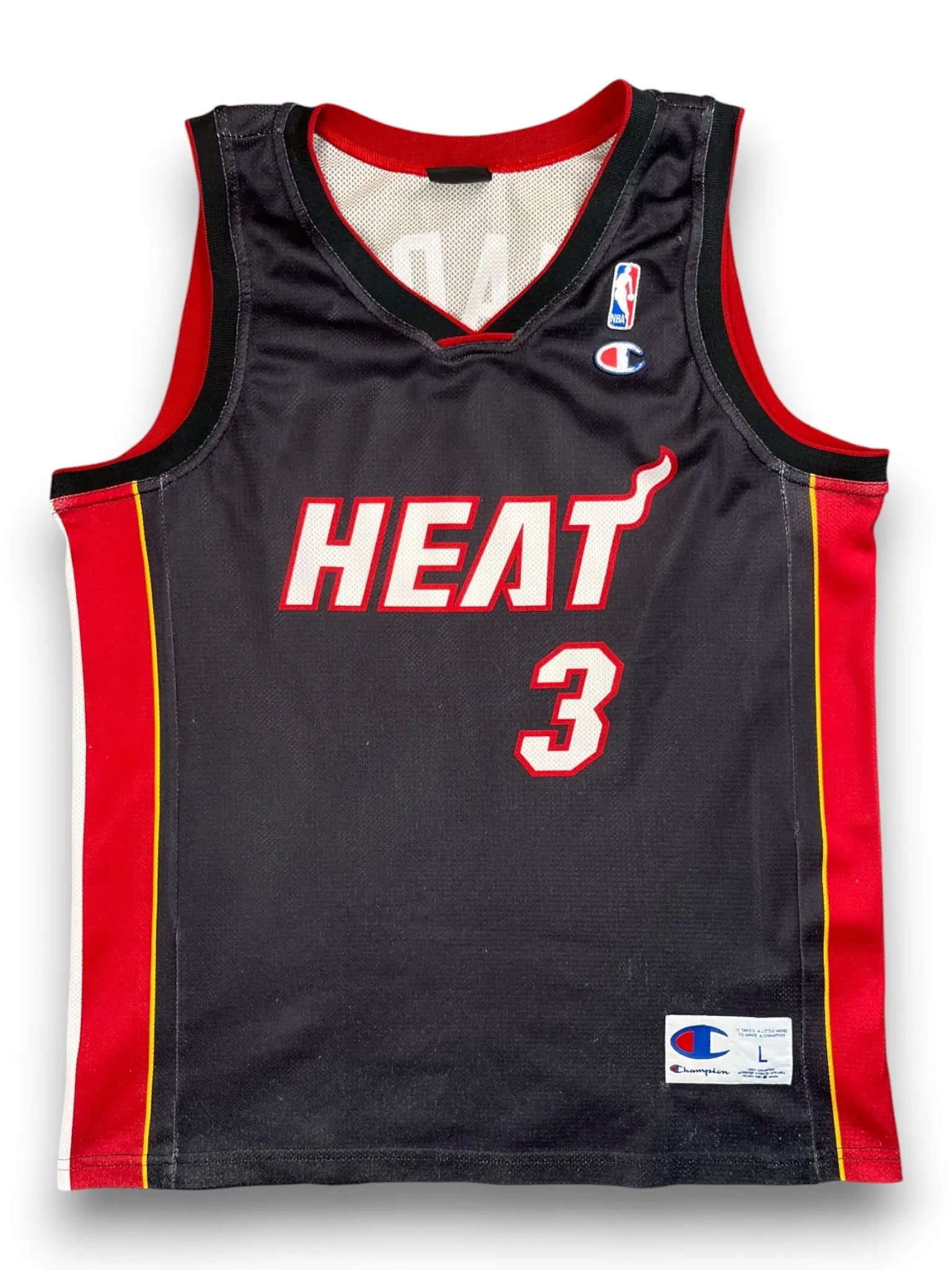 Dwayne Wade #3 - Miami Heat Away 2004-2008 - Champion (L) - Maillot NBA Champion