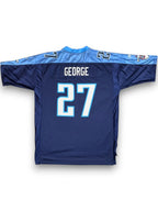 Eddie George #27 - Tennessee Titans Home 2001-2003 - Reebok (XL) - Maillot NFL Reebok