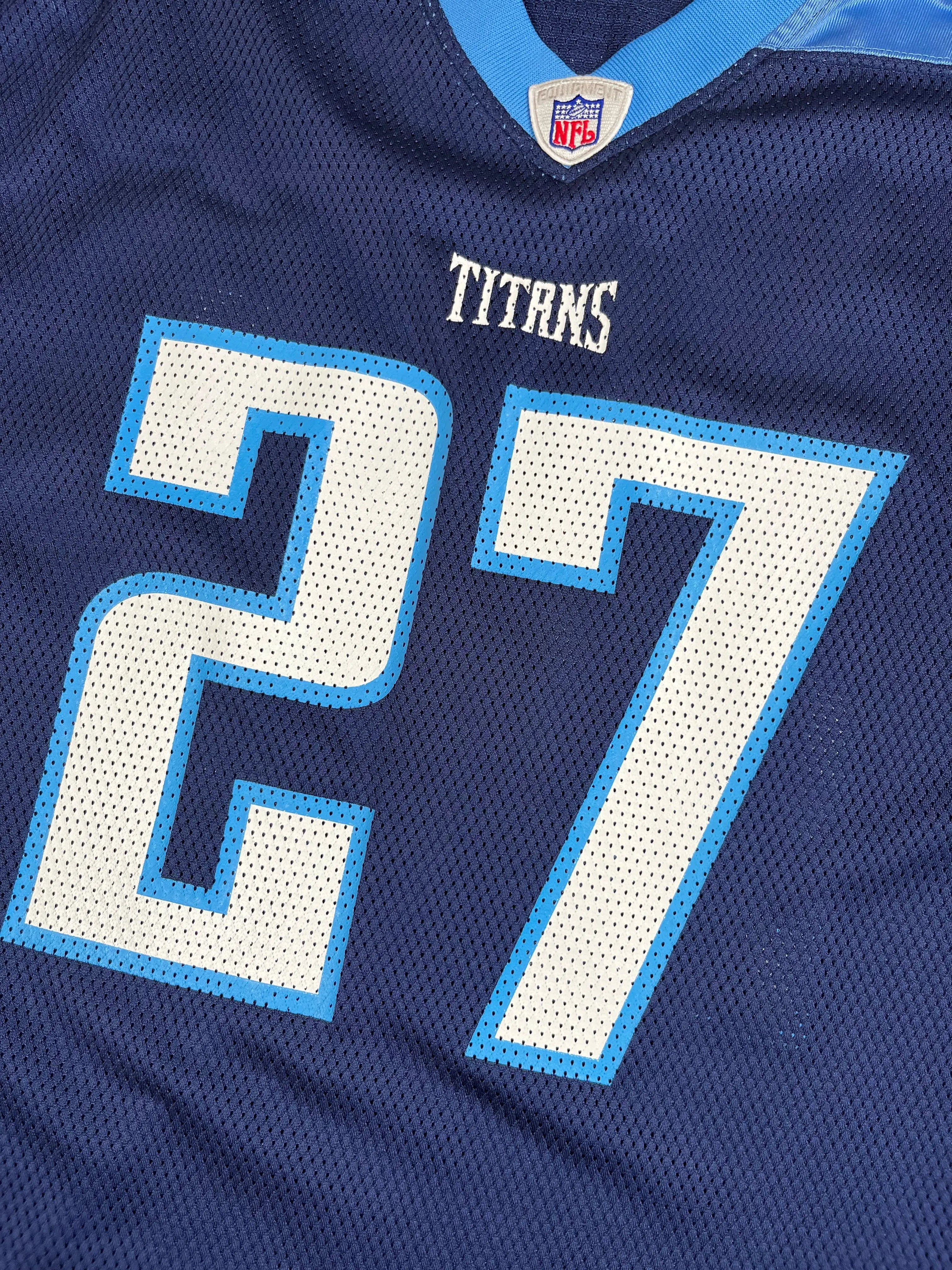 Eddie George #27 - Tennessee Titans Home 2001-2003 - Reebok (XL) - Maillot NFL Reebok