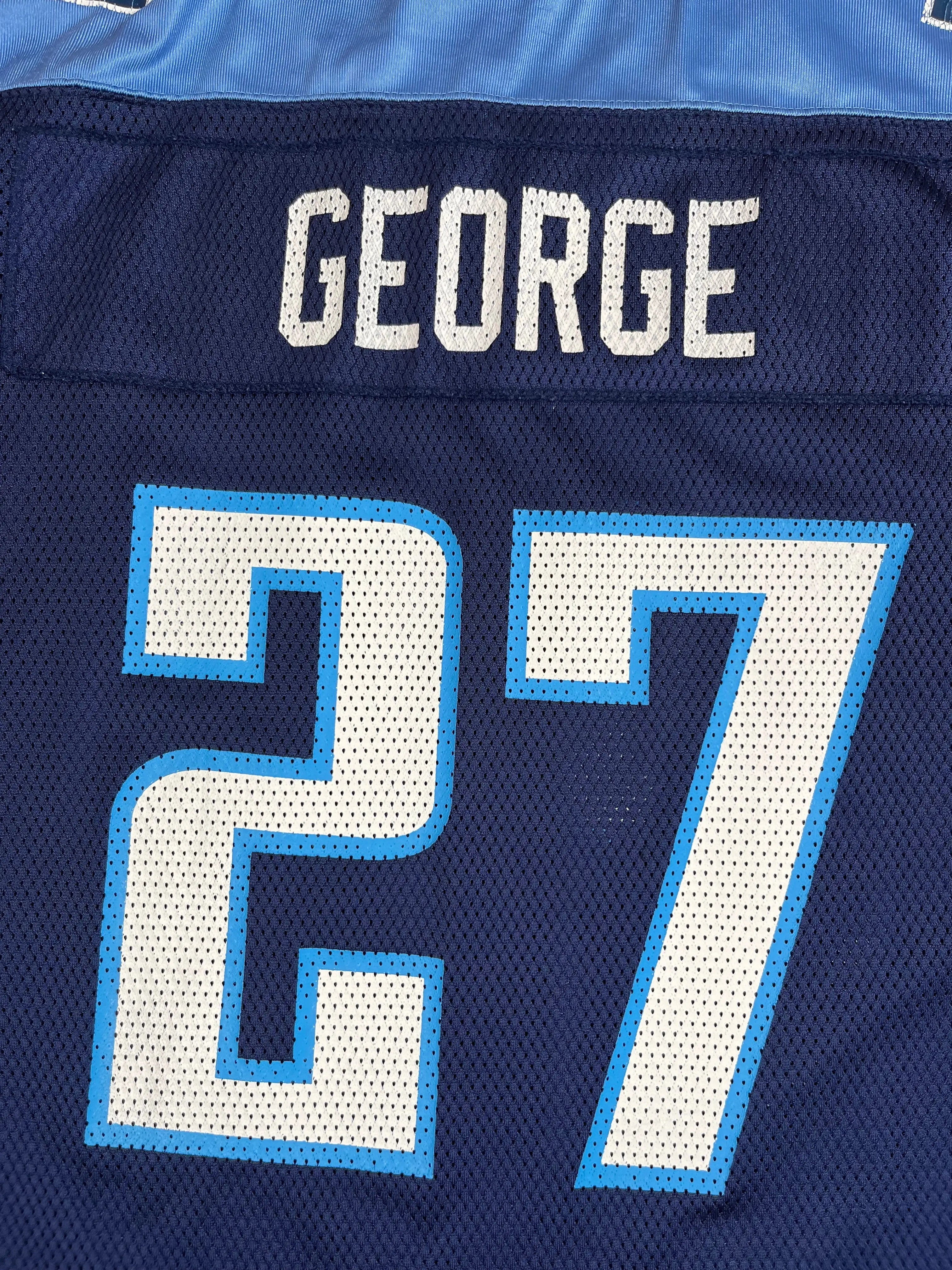 Eddie George #27 - Tennessee Titans Home 2001-2003 - Reebok (XL) - Maillot NFL Reebok