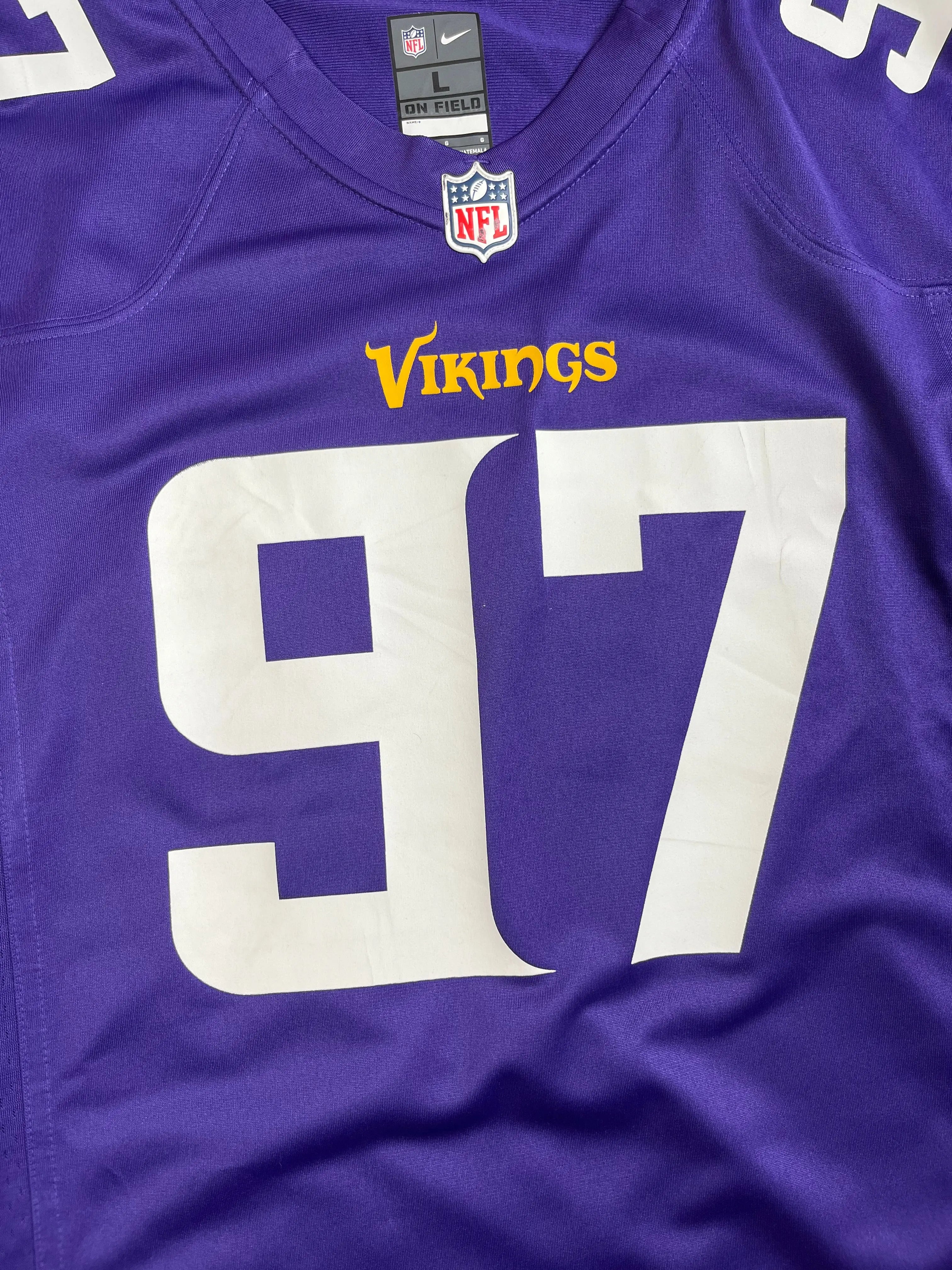 Everson Griffen #97 - Minnesota Vikings Home 2012-2019 - Nike (L) - Maillot NFL Nike