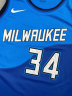 Giannis Antetokounmpo #34 - Milwaukee Bucks City 2021 - Nike (XL) - Maillot NBA