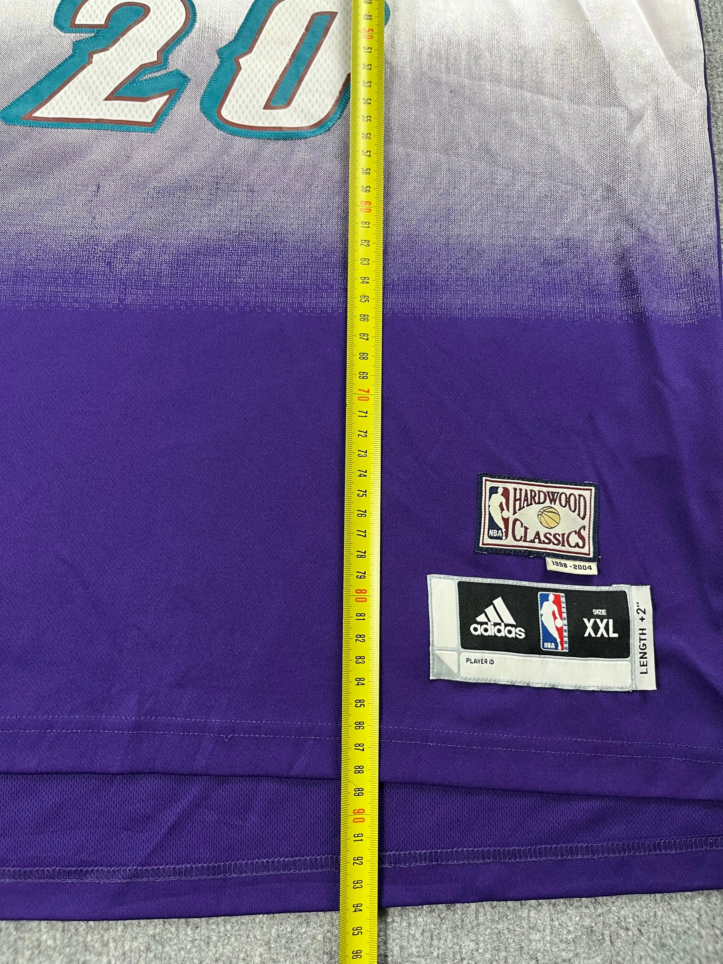 Gordon Hayward #20 - Utah Jazz Hardwood Classics - Adidas Throwback (XXL) - Maillot NBA