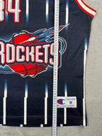 Hakeem Olajuwon #34 - Houston Rockets Away 1996-2001 - Champion (M) - Maillot NBA