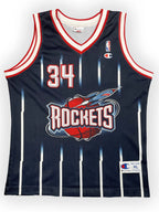Hakeem Olajuwon #34 - Houston Rockets Away 1996-2001 - Champion (XL) - Maillot NBA Champion