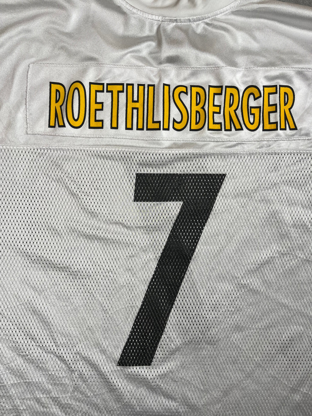 Ben Roethlisberger #7- Pittsburgh Steelers Away 2004-2011 - Reebok (XXL) Reebok