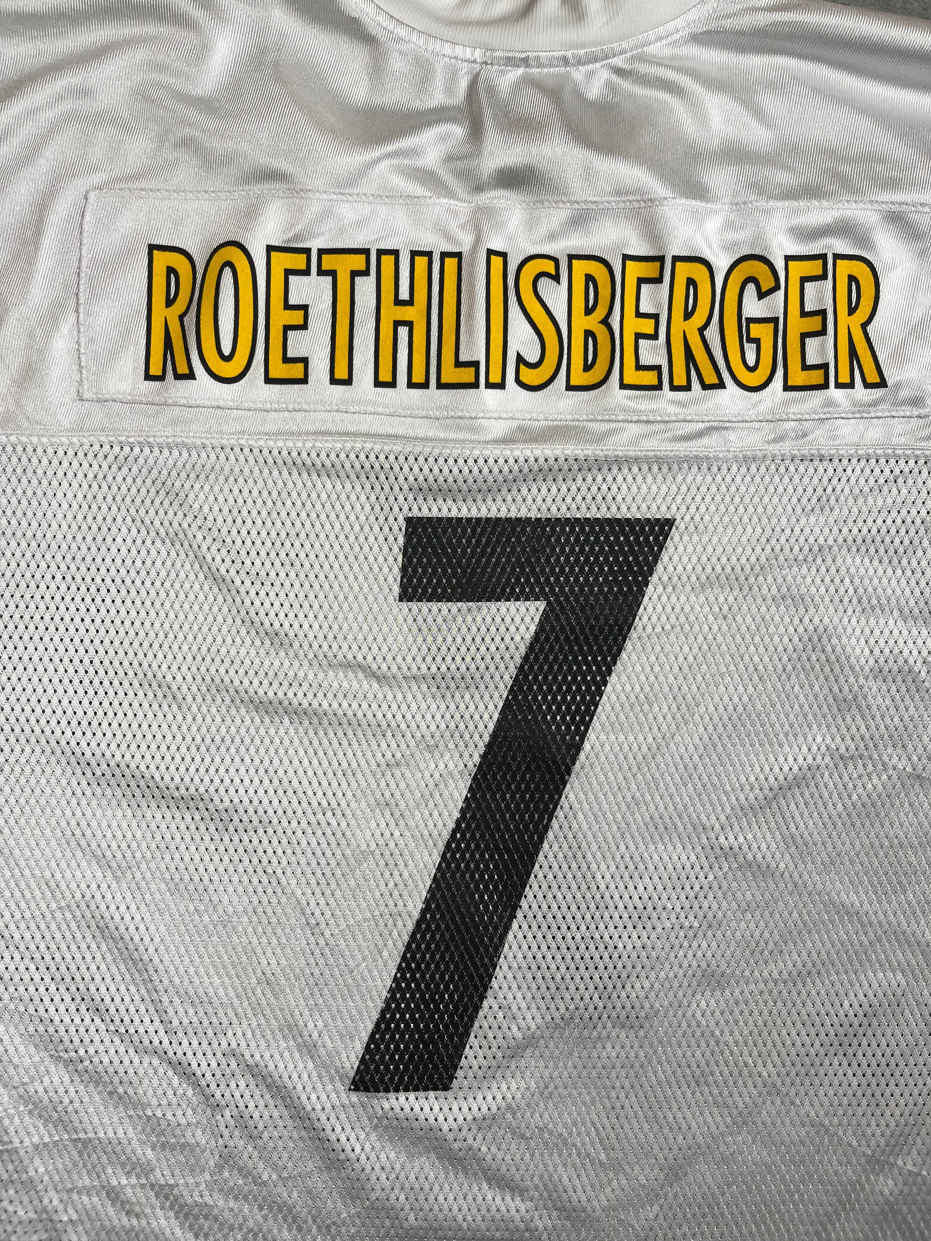 Ben Roethlisberger #7- Pittsburgh Steelers Away 2004-2011 - Reebok (XXL) Reebok