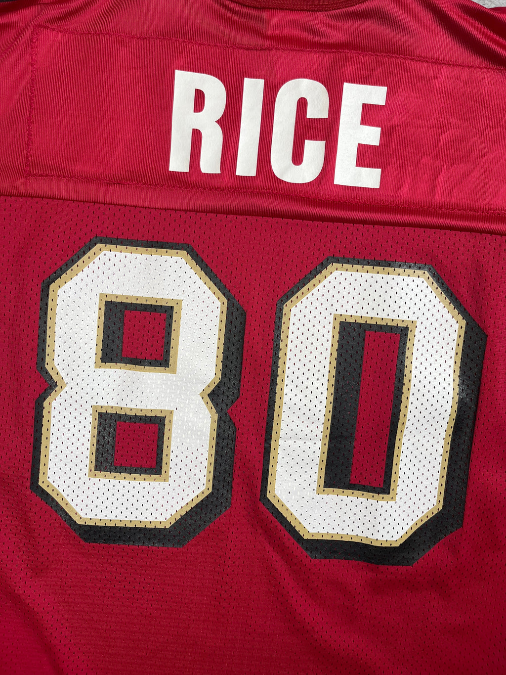 Jerry Rice #80 - San Francisco 49ers Home 1985-2000 - Champion (L) Champion
