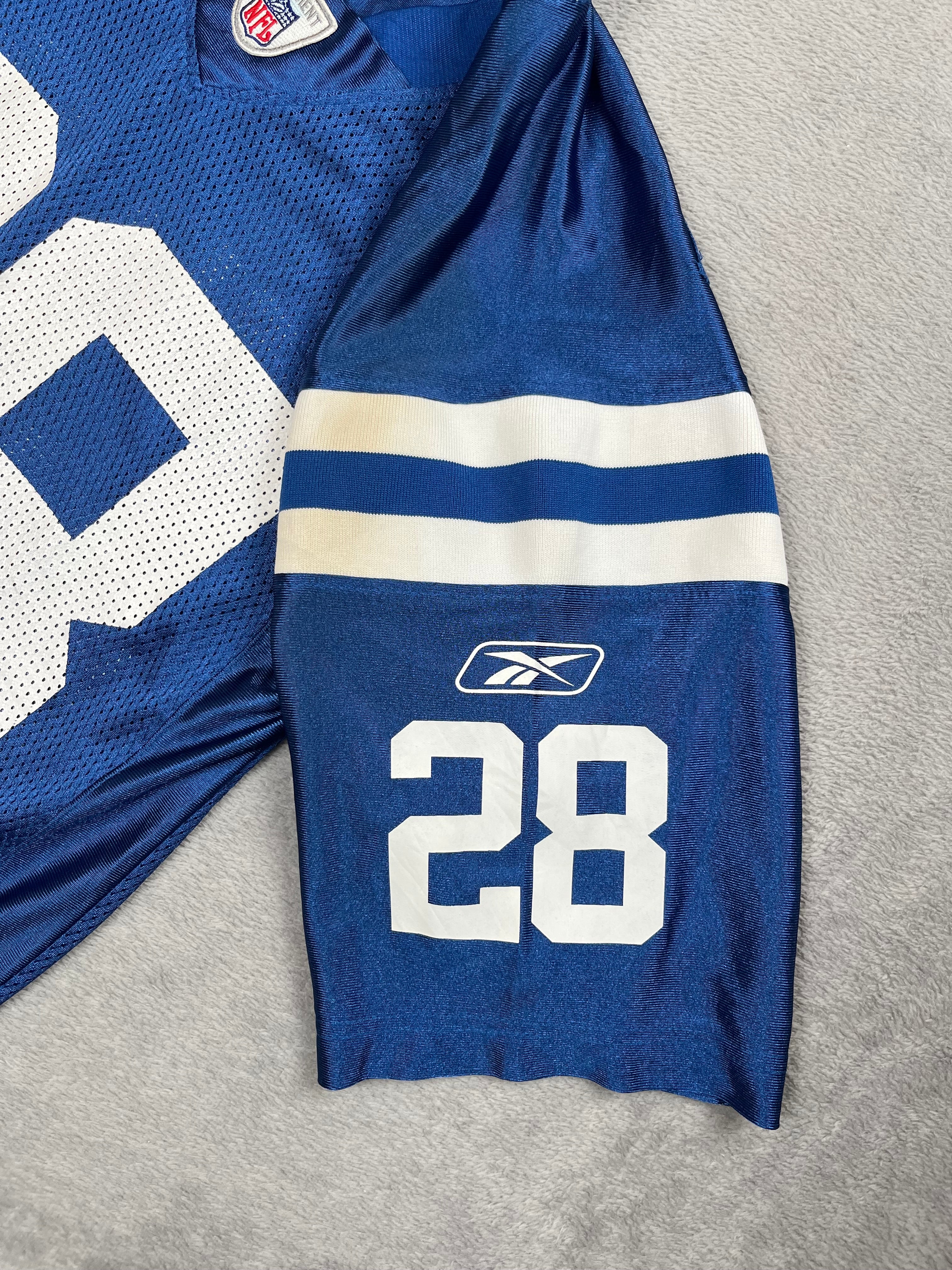 Marlin Jackson #28- Indianapolis Colts Home 2005-2009 - Reebok (S) Reebok