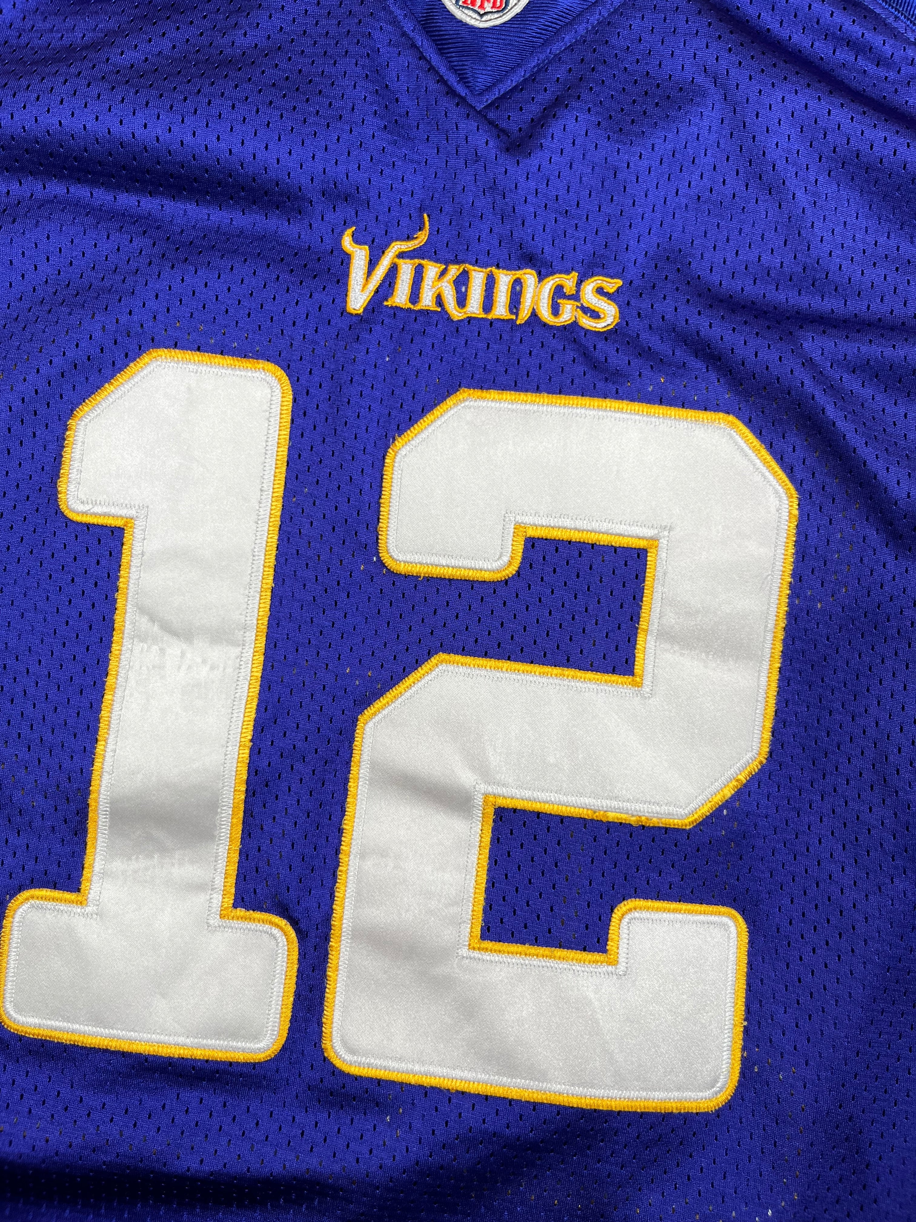 Percy Harvin #12 - Minnesota Vikings Home 2009-2011 - Reebok (L) Reebok