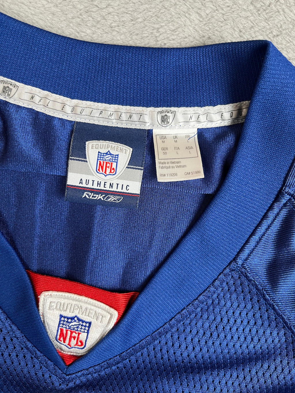 Eli Manning #10 - New York Giants Home 2004-2011 - Reebok (M) Reebok