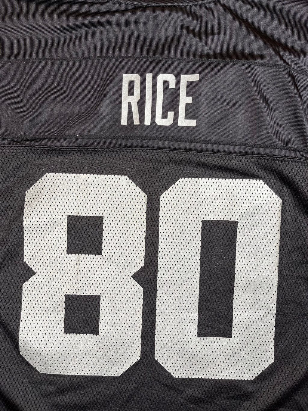 Jerry Rice #80 - Oakland Raiders Home 2001-2004 - Reebok (M) Reebok