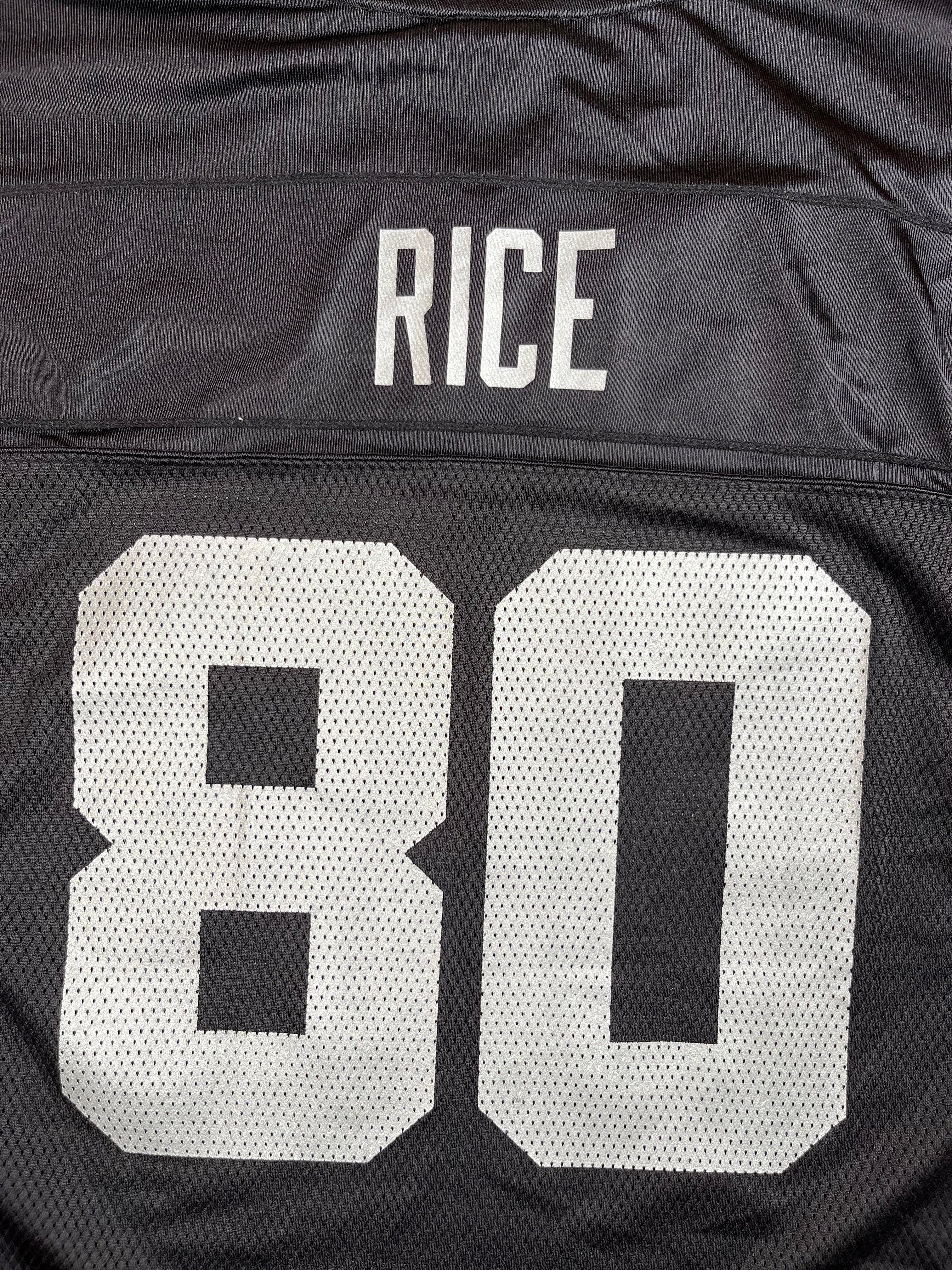 Jerry Rice #80 - Oakland Raiders Home 2001-2004 - Reebok (M) Reebok