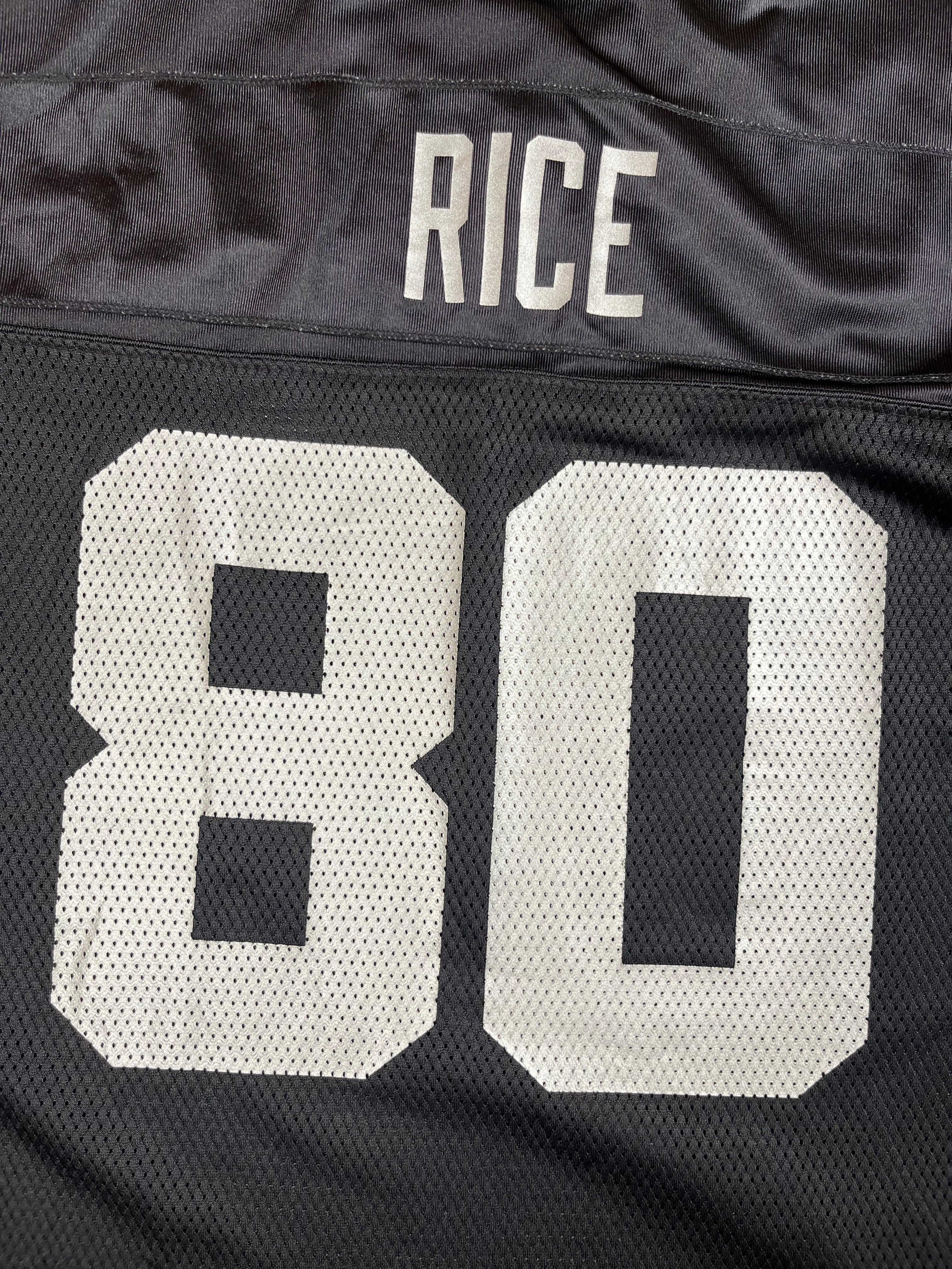 Jerry Rice #80 - Oakland Raiders Home 2001-2004 - Reebok (XL) Andwan Shop