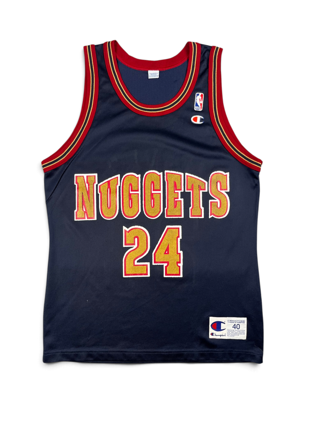 Antonio McDyess #24 - Denver Nuggets Away 1996-2002 - Champion (S) - Maillot NBA