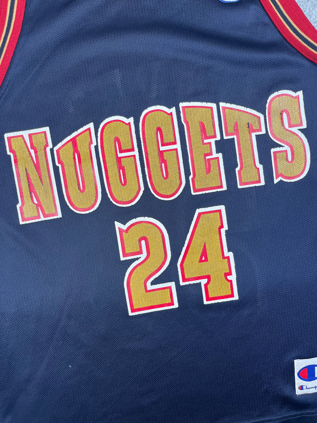 Antonio McDyess #24 - Denver Nuggets Away 1996-2002 - Champion (S) - Maillot NBA