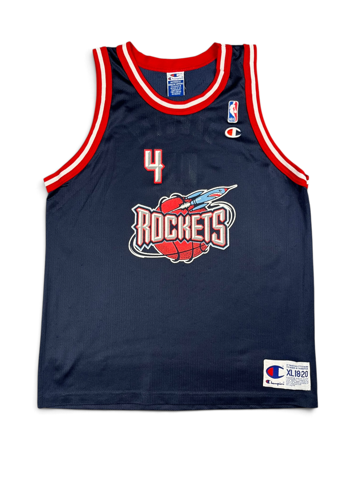 Charles Barkley #4 - Houston Rockets Away 1997-2000 - Champion (S) - Maillot NBA