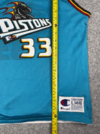 Grant Hill #33 - Detroit Pistons réversible 1997-2000 - Champion (XS) - Maillot NBA