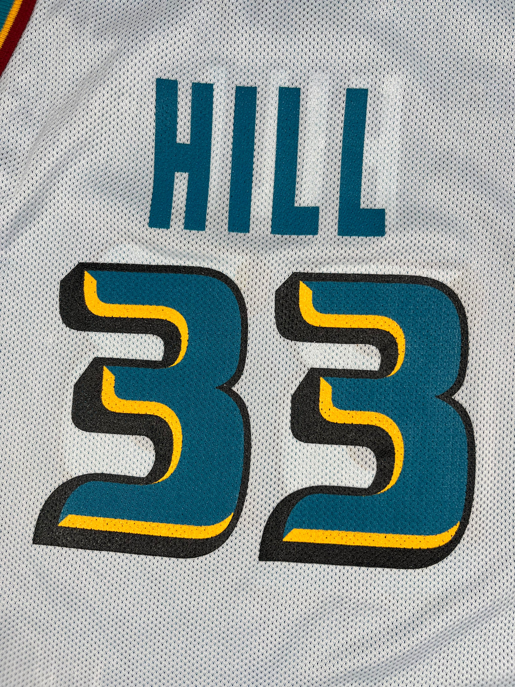 Grant Hill #33 - Detroit Pistons réversible 1997-2000 - Champion (XS) - Maillot NBA