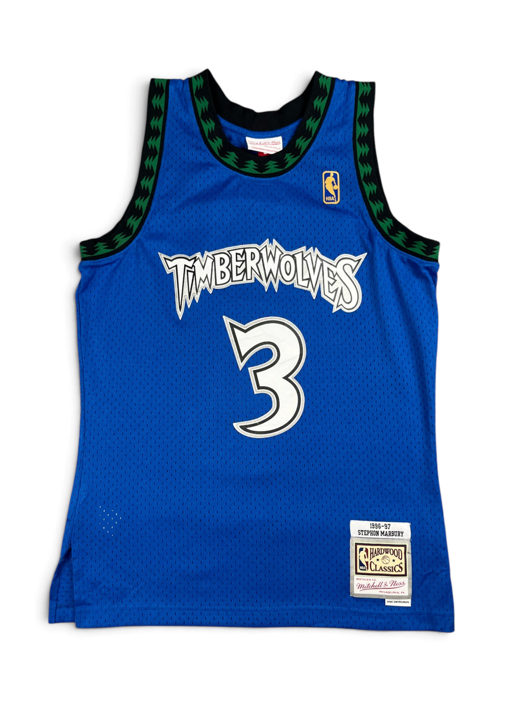 Stephon Marbury #3 - Minnesota Timberwolves Away 1997-1999 - Mitchell & Ness (S) - Maillot NBA