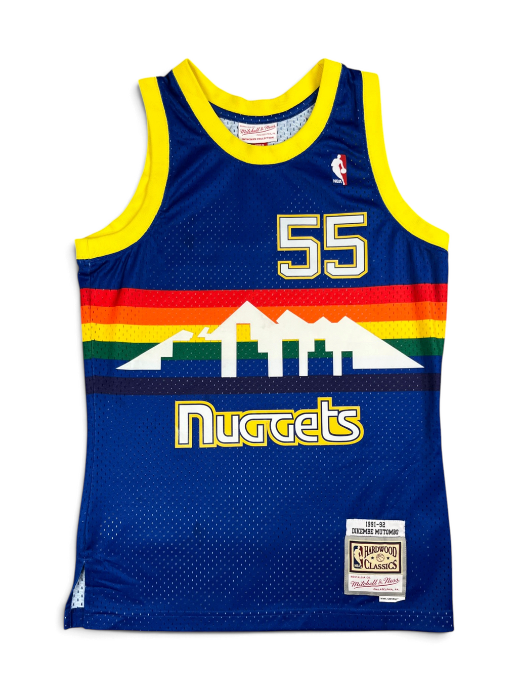 Dikembe Mutombo #55 - Denver Nuggets Away 1992-1993 - Mitchell & Ness (S) - Maillot NBA