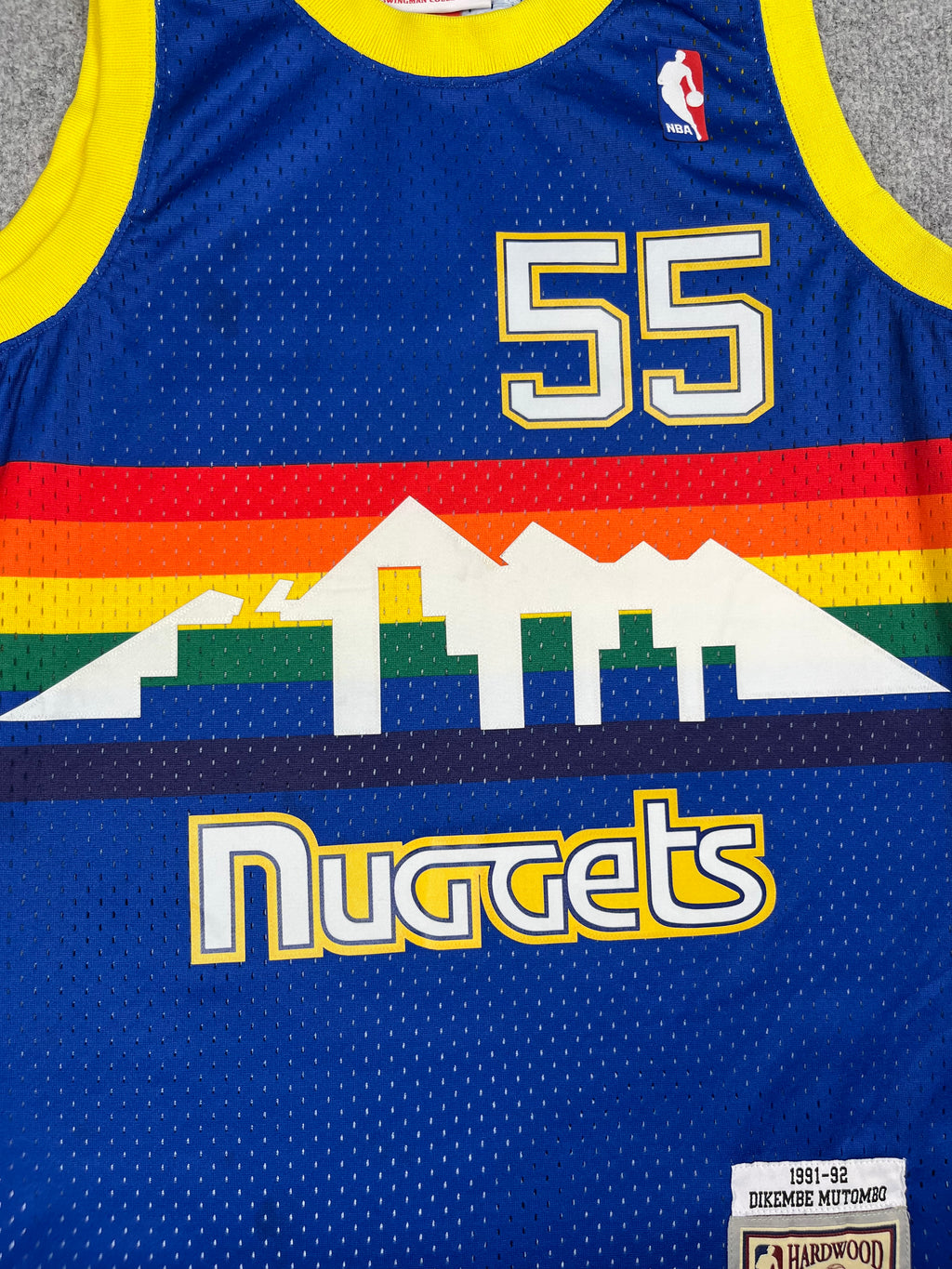 Dikembe Mutombo #55 - Denver Nuggets Away 1992-1993 - Mitchell & Ness (S) - Maillot NBA