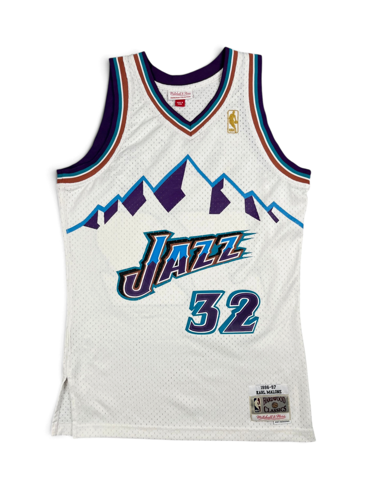 Karl Malone #32 - Utah Jazz Home 1996-1997 - Mitchell & Ness (S) - Maillot NBA