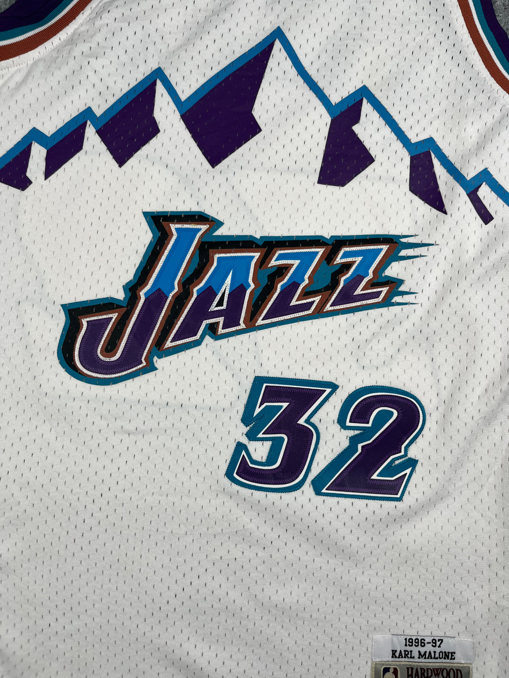 Karl Malone #32 - Utah Jazz Home 1996-1997 - Mitchell & Ness (S) - Maillot NBA