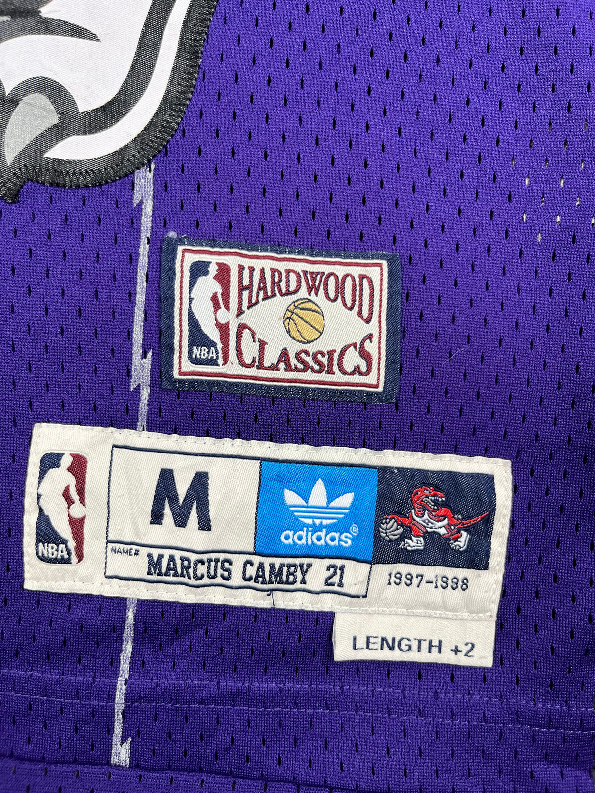 Marcus Camby #21 - Toronto Raptors Away 1997-1998 - Adidas Soul Swingman (M) - Maillot NBA