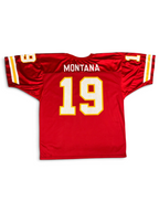 Joe Montana #19 - Kansas City Chiefs Away 1993-1994 - Wilson (S) - Maillot NFL