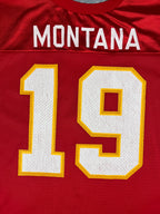 Joe Montana #19 - Kansas City Chiefs Away 1993-1994 - Wilson (S) - Maillot NFL