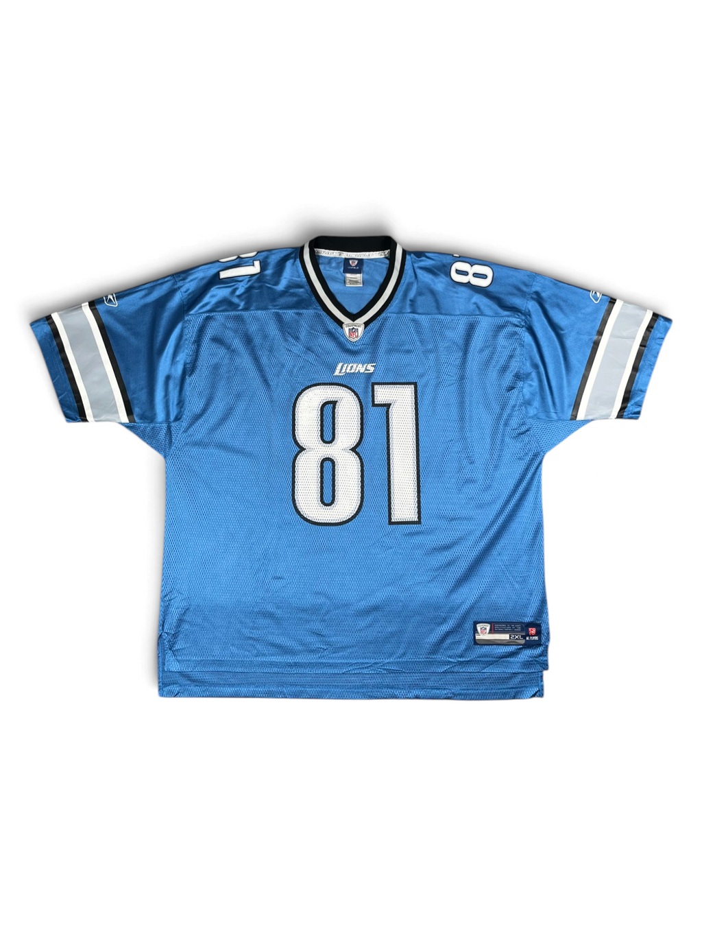 Calvin "Megatron" Johnson #81 - Detroit Lions Home 2007-2011 - Reebok (XXL) - Maillot NFL