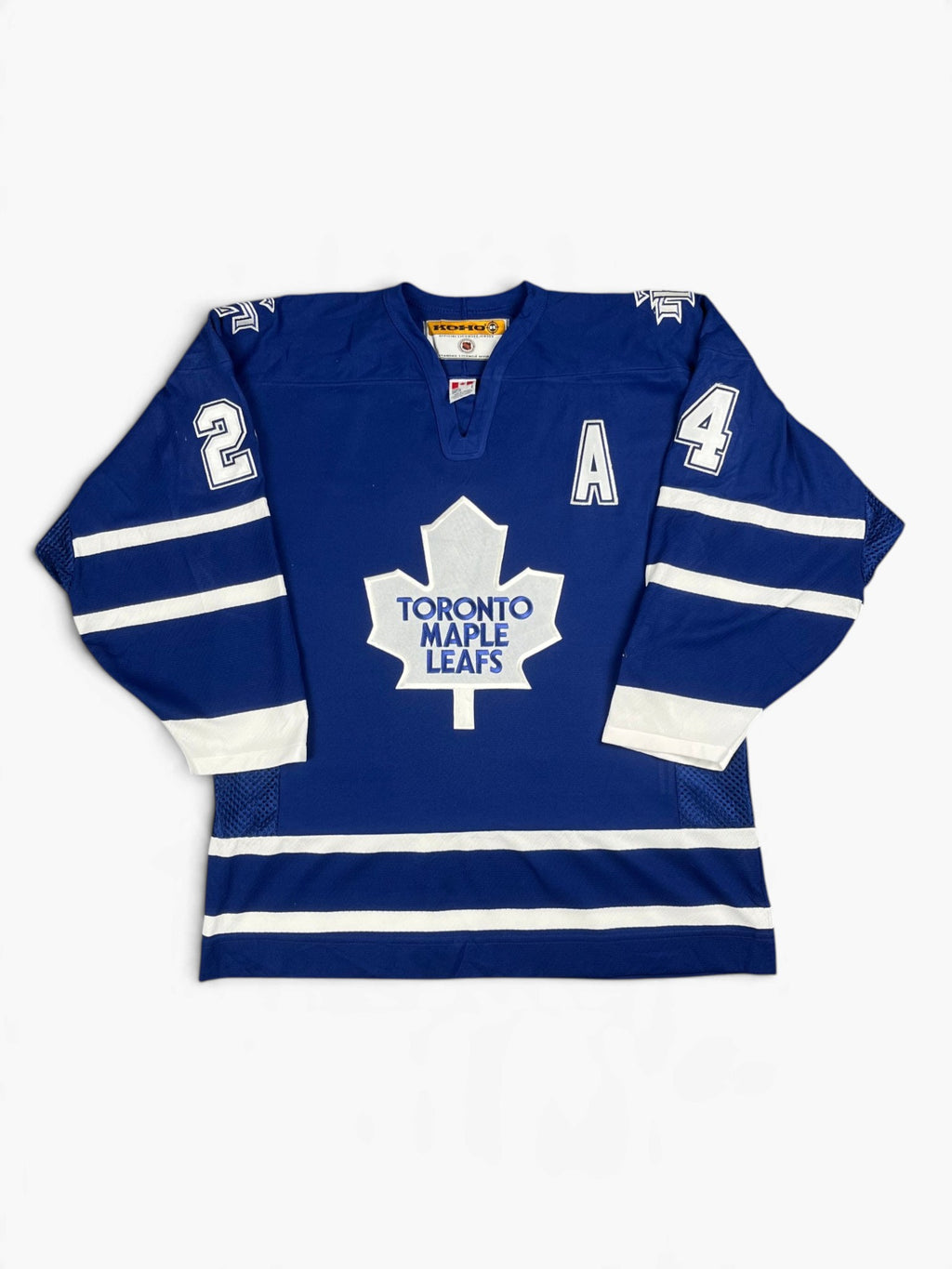 Bryan McCabe #24 - Toronto Maple Leafs Away 2000-2004 - Koho (L) - Maillot NHL