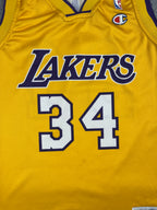 Shaquille O'Neal #34 - Los Angeles Lakers Home 1997-2004 - Champion (M) - Maillot NBA
