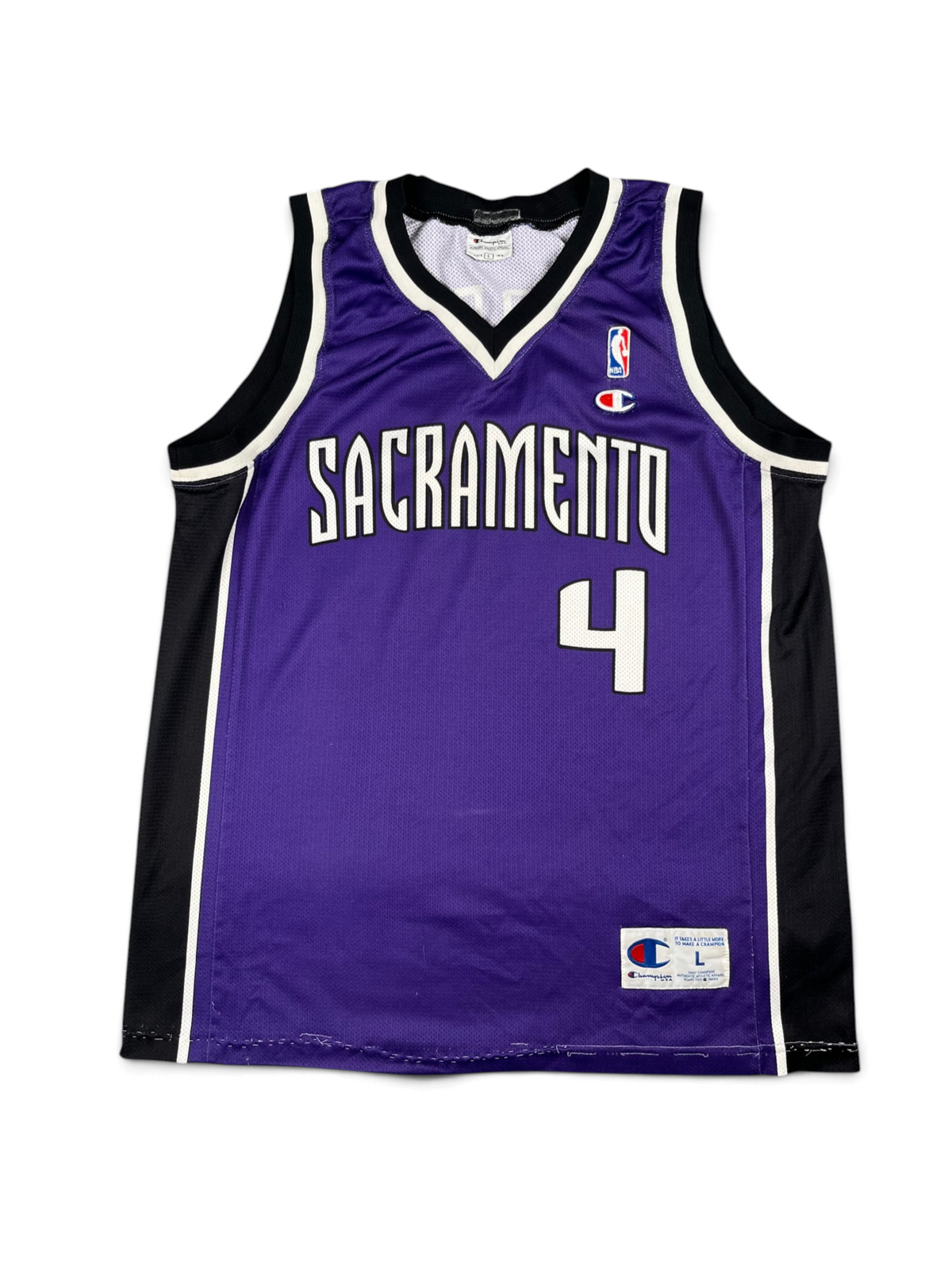 Chris Webber #4 - Sacramento Kings Away 2003-2005 - Champion (L) - Maillot NBA