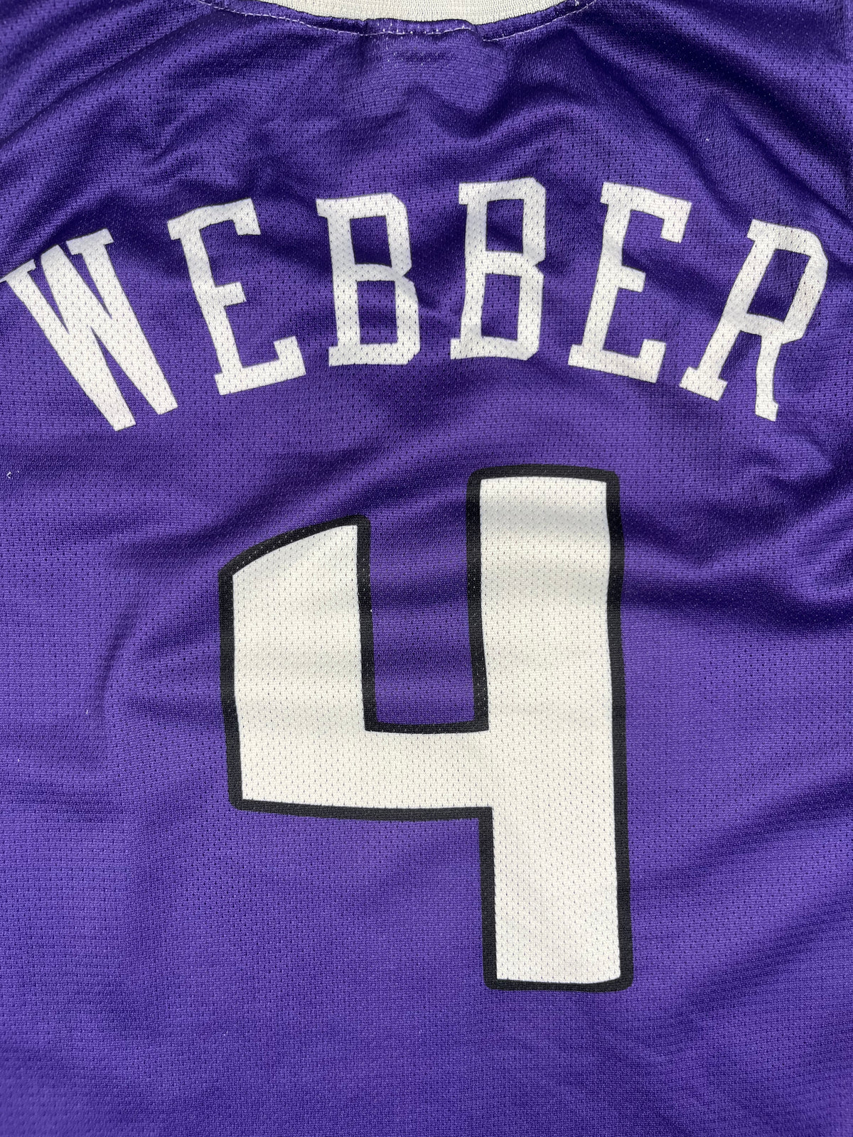 Chris Webber #4 - Sacramento Kings Away 2003-2005 - Champion (L) - Maillot NBA