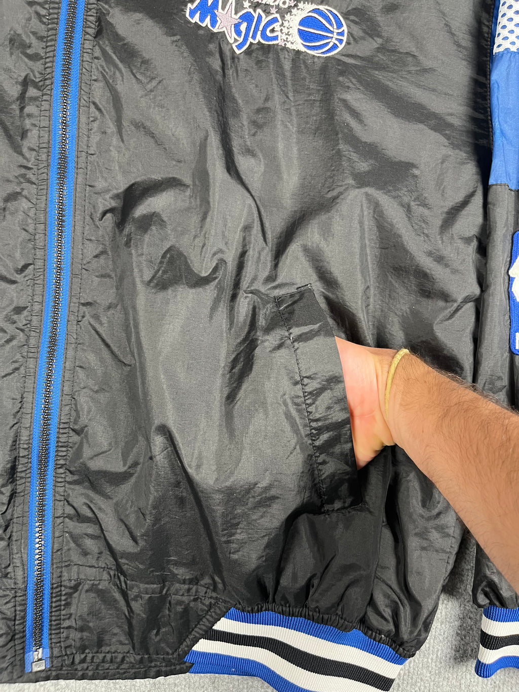 Veste vintage - Coupe-vent léger logo brodé NBA Orlando Magic - Pro Player (L)