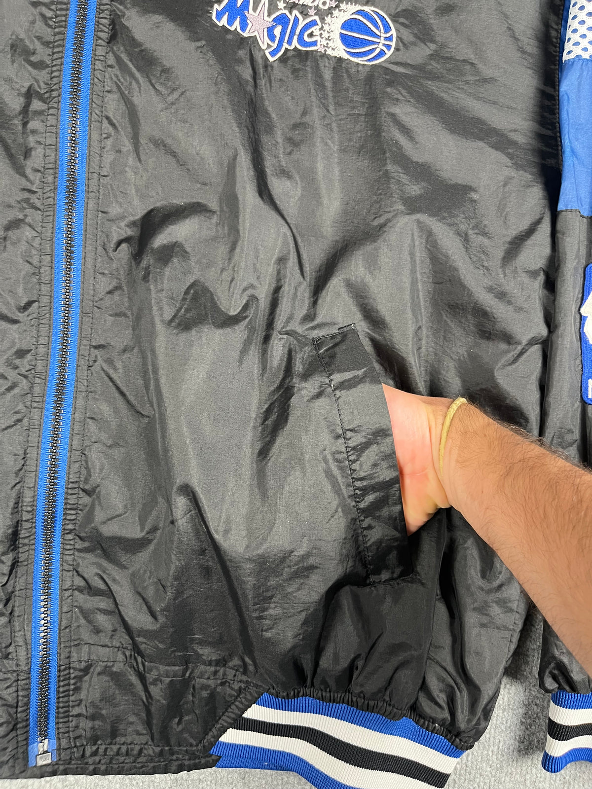 Veste vintage - Coupe-vent léger logo brodé NBA Orlando Magic - Pro Player (L)