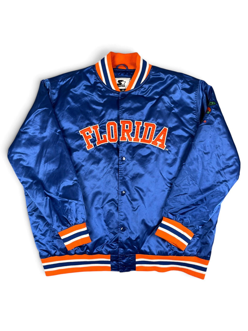 Veste vintage - Bomber teddy satin brodé NCAA Florida Gators - Starter (5XL)