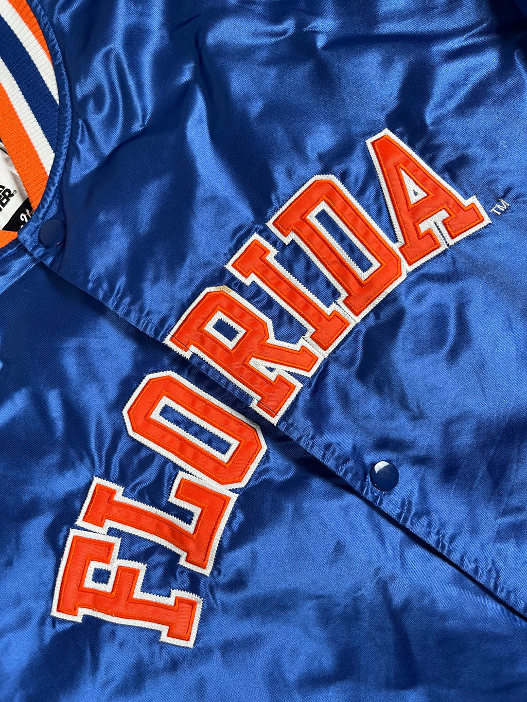 Veste vintage - Bomber teddy satin brodé NCAA Florida Gators - Starter (5XL)