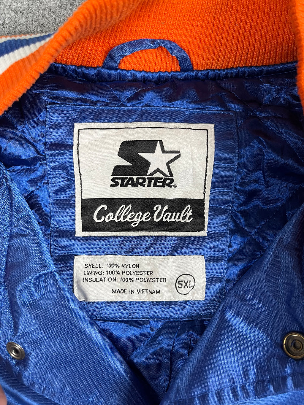 Veste vintage - Bomber teddy satin brodé NCAA Florida Gators - Starter (5XL)