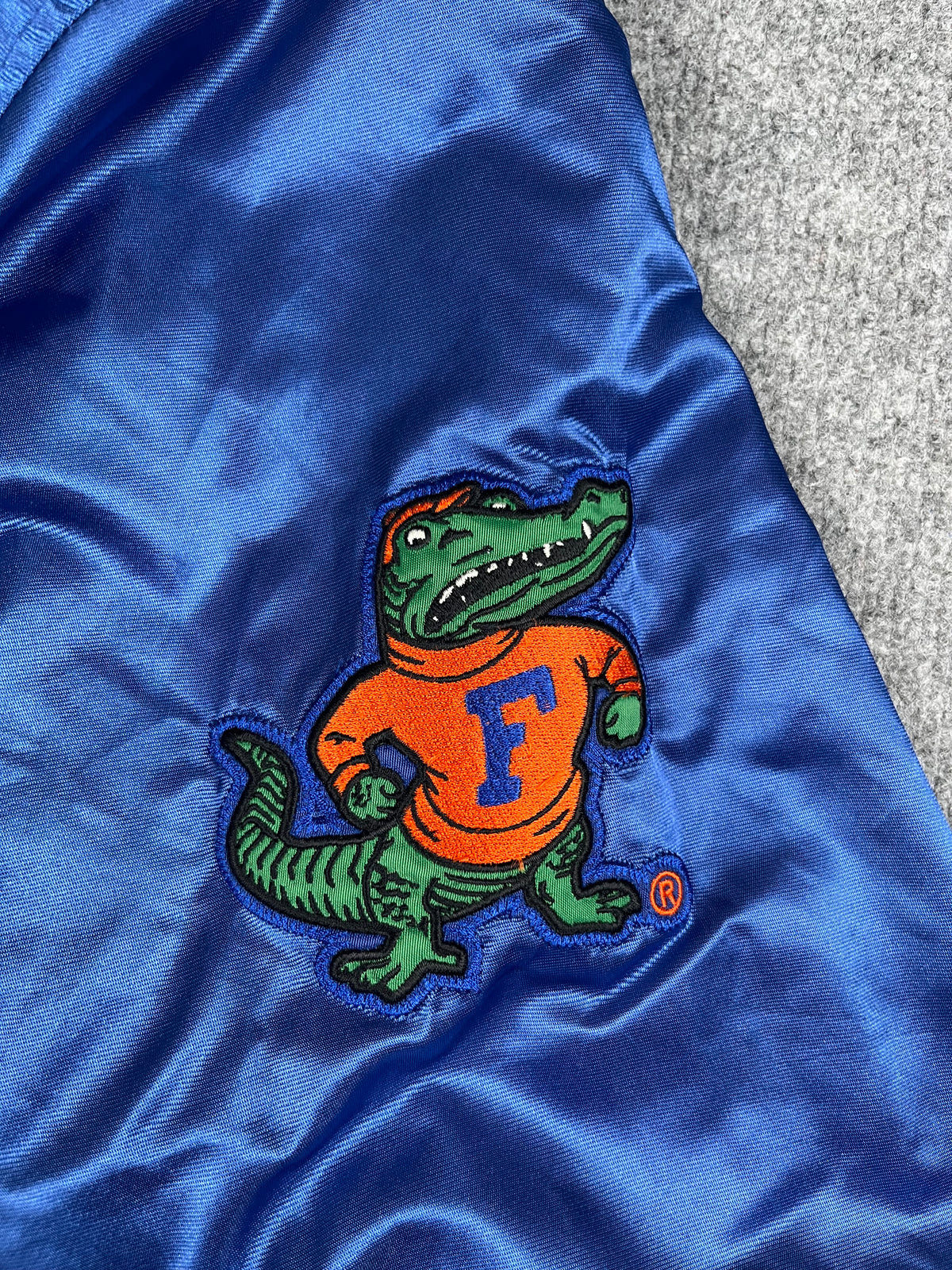 Veste vintage - Bomber teddy satin brodé NCAA Florida Gators - Starter (5XL)