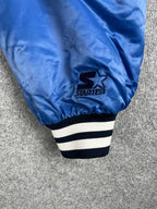 Veste vintage - Bomber teddy épais satin brodé MLB New York Yankees - Starter (3XL)