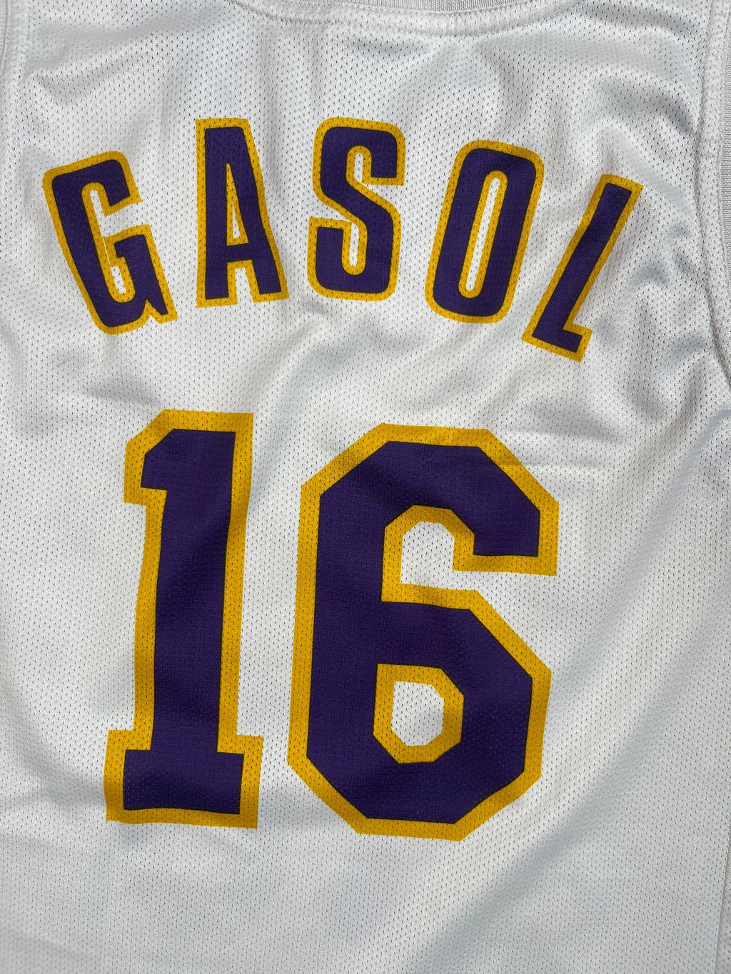 Pau Gasol #16 - Los Angeles Lakers Alternate 2008-2010 - Champion (S) Champion