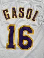 Pau Gasol #16 - Los Angeles Lakers Alternate 2008-2010 - Champion (S) Champion