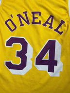 Shaquille O'Neal #34 - Los Angeles Lakers Home 1997-1999 - Champion (L) Champion