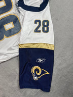 Marshall Faulk #28- Saint-Louis Rams Away 1999-2005 - Reebok (XL) - Maillot NFL (Copie) Reebok